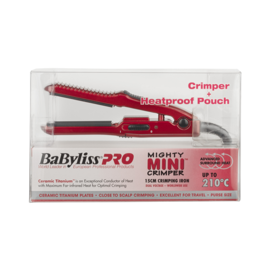 BaBylissPRO Mini Crimper - Red