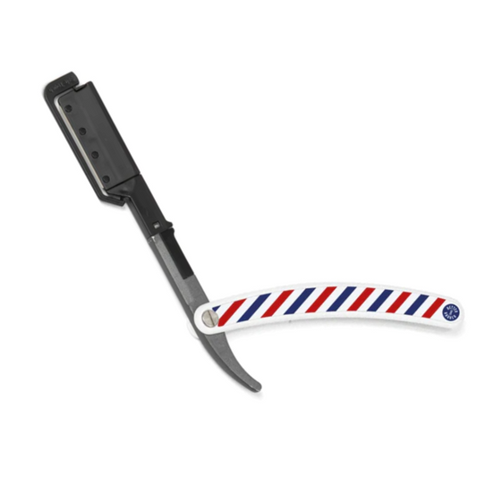 Better Barber Click & Clean Straight Razor Handle – White