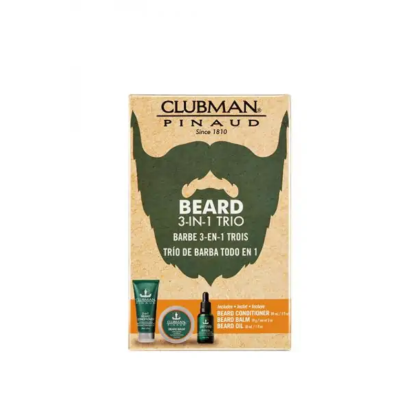 Clubman Beard 3 Piece Kit