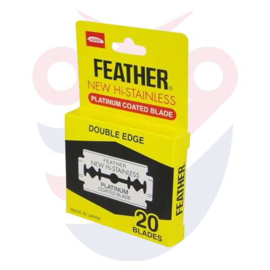 Feather Platinum Coated Stainless Steel Double Edge Blades
