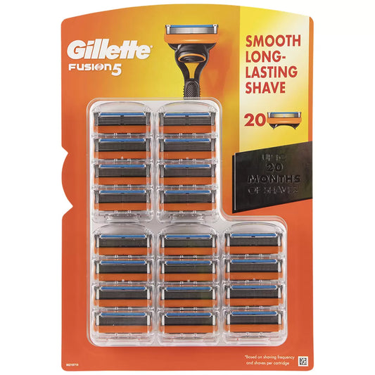 Gillette Fusion 5 Manual Cartridges 20 Pack