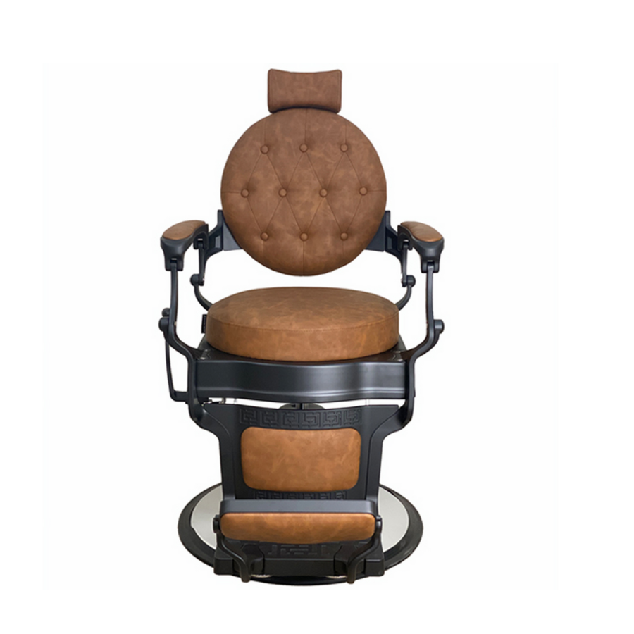 Harlem Barber Chair Tan Upholstery