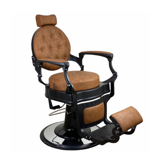 Harlem Barber Chair Tan Upholstery