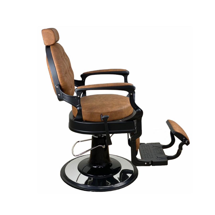 Harlem Barber Chair Tan Upholstery