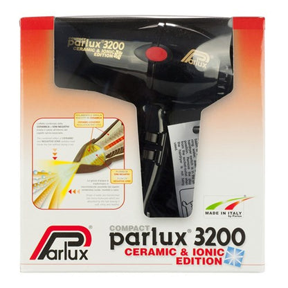 Parlux 3200 Ionic Ceramic Compact Hair Dryer - Black