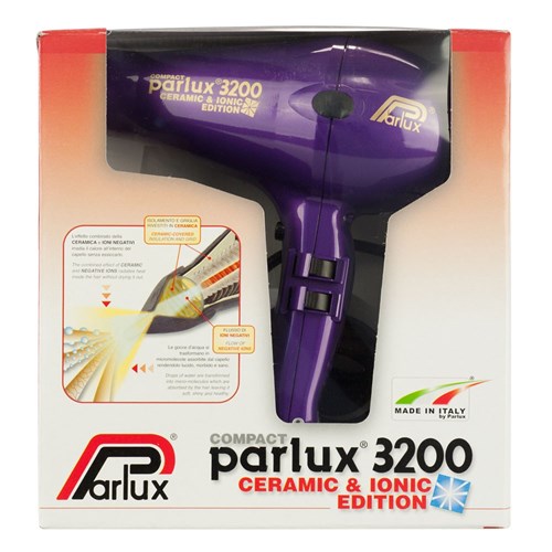 Parlux 3200 Ionic Ceramic Compact Hair Dryer - Purple