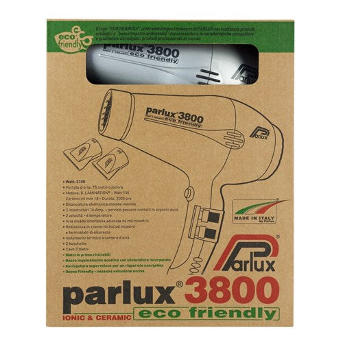 Parlux 3800 Ionic Ceramic Hair Dryer Silver