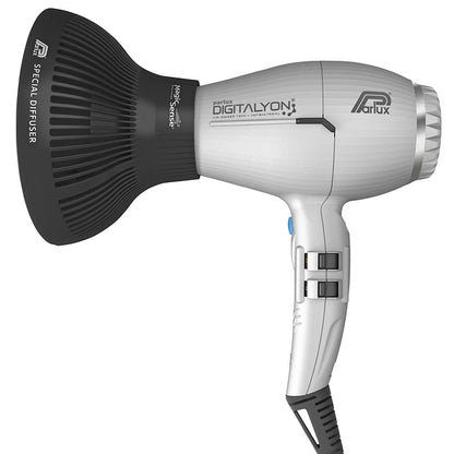 Parlux Digitalyon Hair Dryer And Diffuser Silver