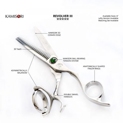Kamisori Revolver Iii Professional Texturizing Shears - 6L