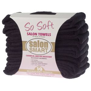 Salon Smart So Soft Microfibre Towel-black