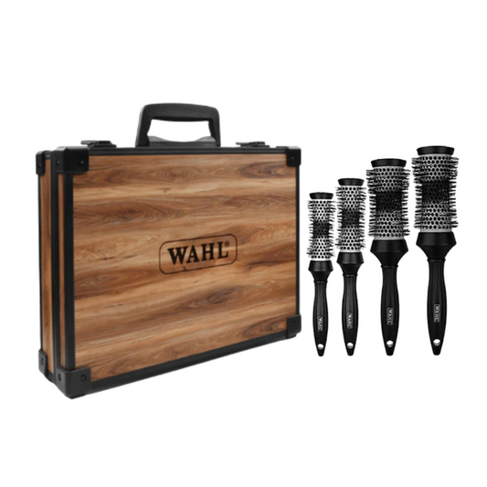 Wahl Styling Brushes + Wooden Case
