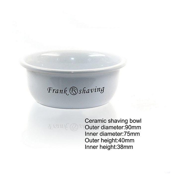 White Ceramic Shaving Bowl