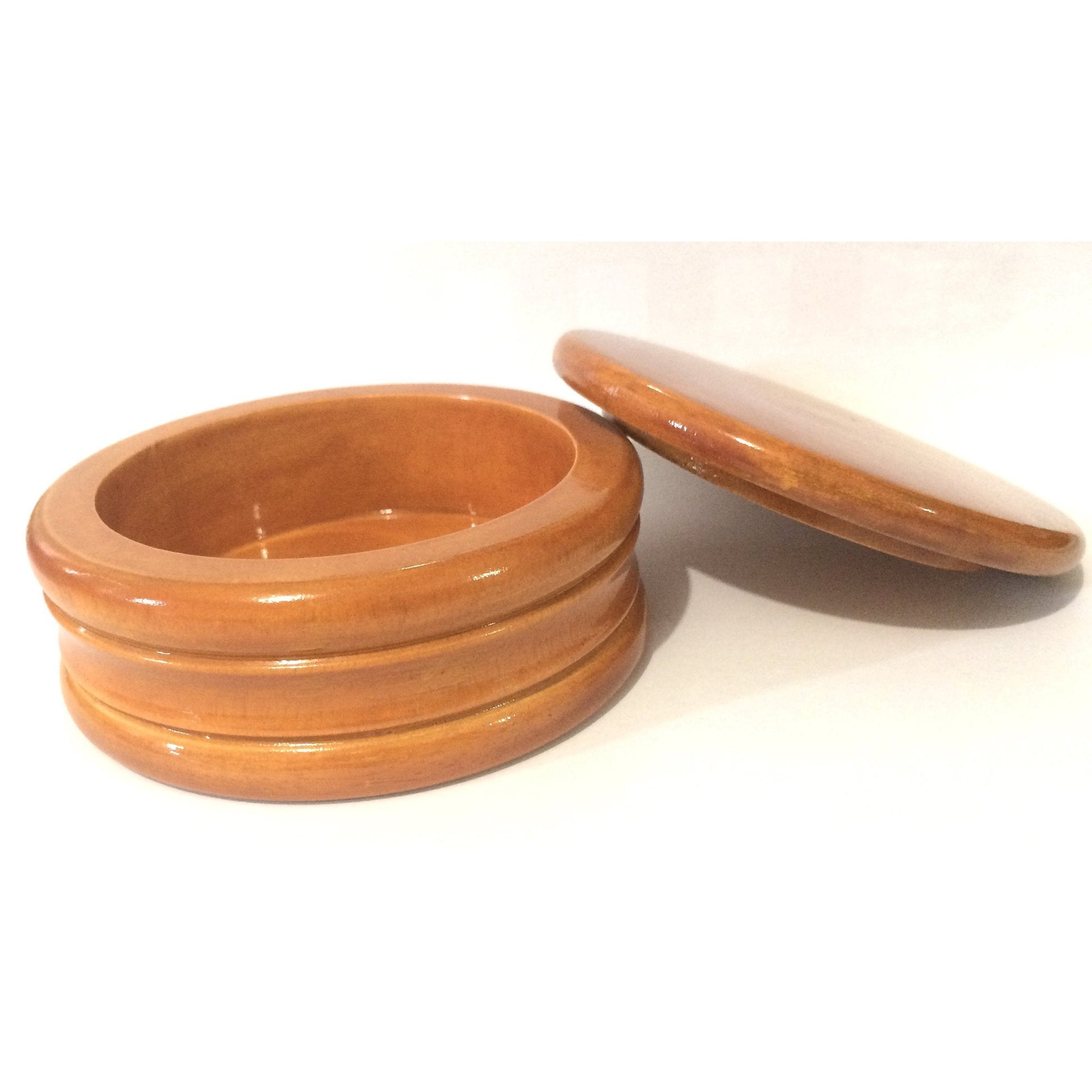 Genuine Honey Mango Wood Shaving Soap Bowl From Parker Safety Razor No3