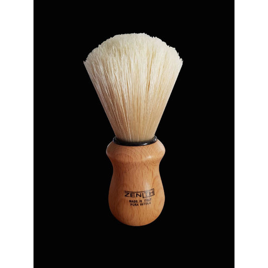 Zenith Shaving Brush Natural Timber Handle